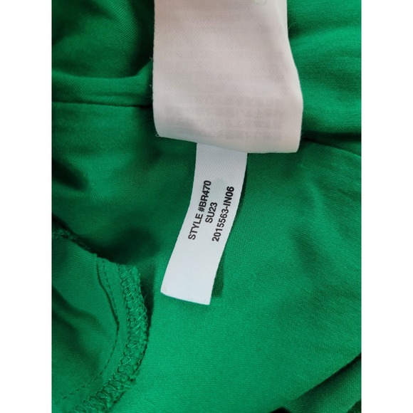 J Crew Maxine V-neck‎ Shift Dress Green Linen BR470 Sz M - Picture 9 of 12
